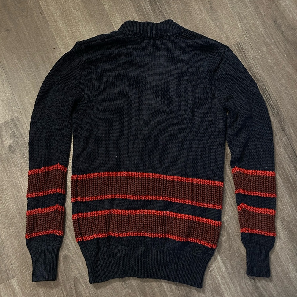 Scotch & Soda Navy and Red Varsity Cardigan - Picture 7 of 7